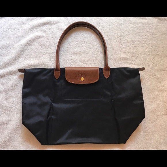 Longchamp Le Pliage Large Tote Navy New - Picture 6 of 8